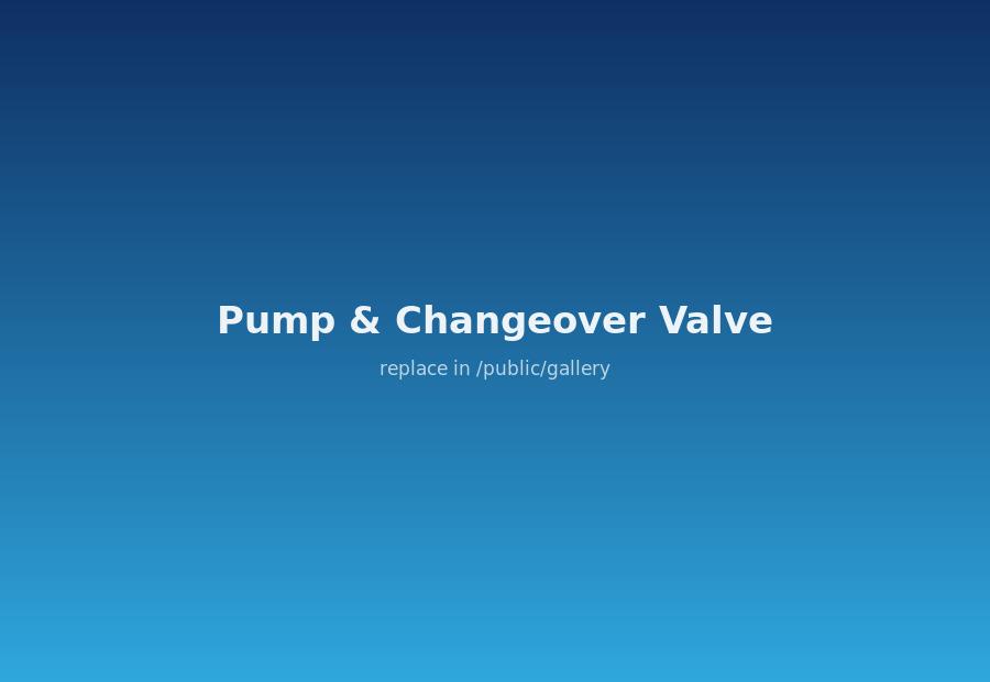 Pump and hydraulic changeover valve