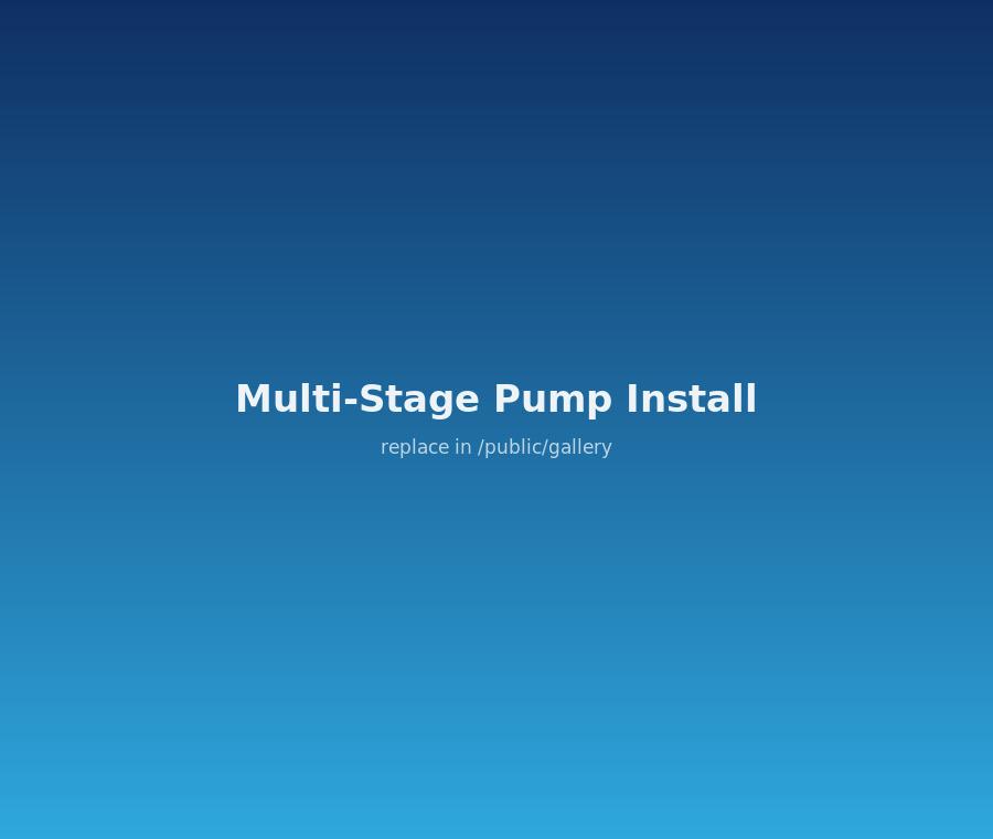 Multi-stage pump installation