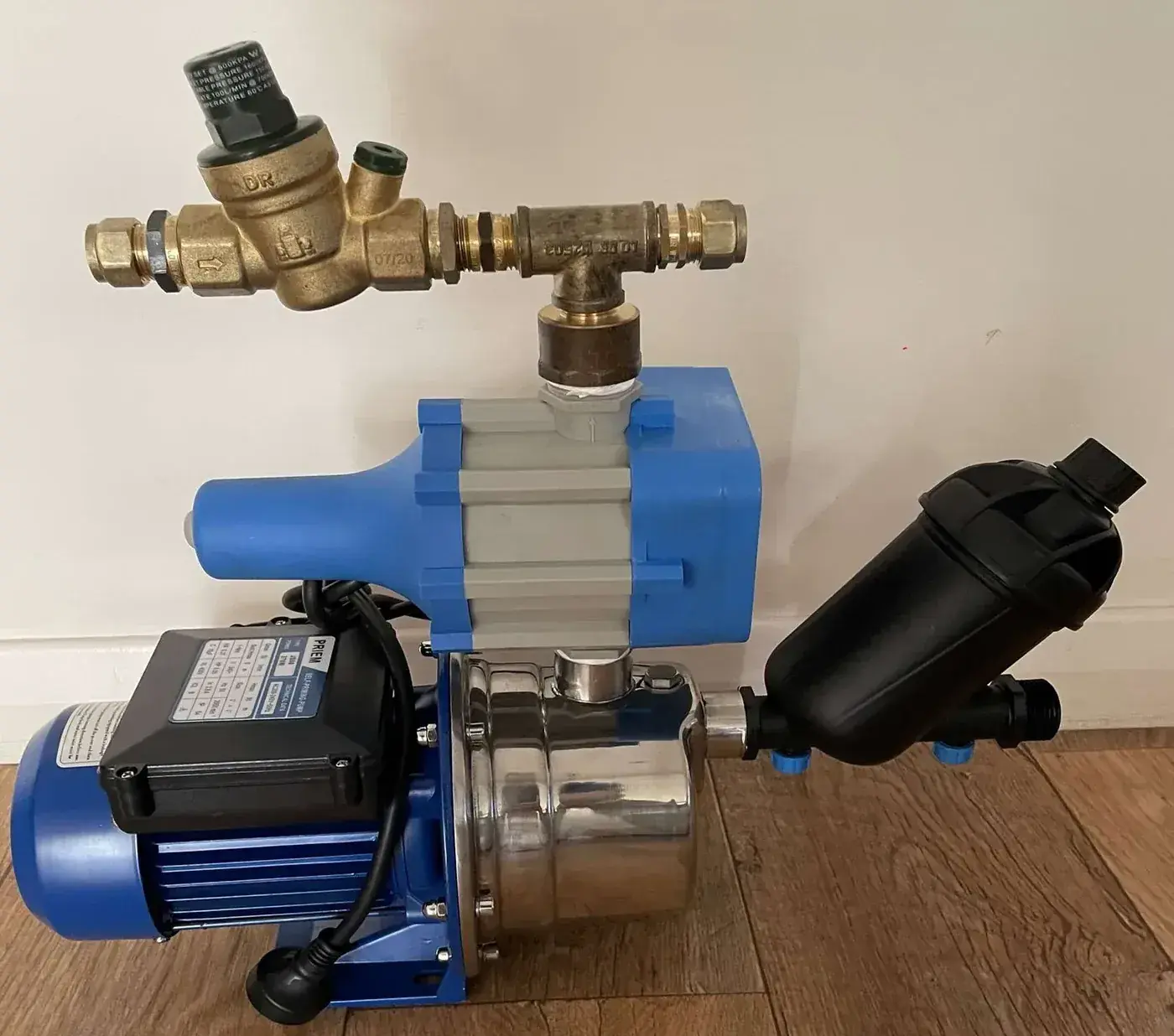 Priem jet pump with MM1312 hydraulic changeover valve and inline filter